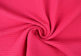 Waffle fabric Fuchsia
