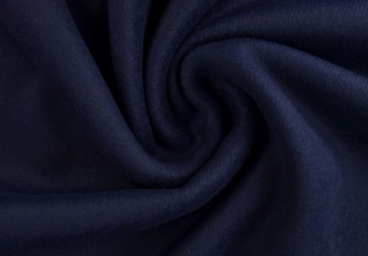 Woolen woolen fabric Coat Dark blue