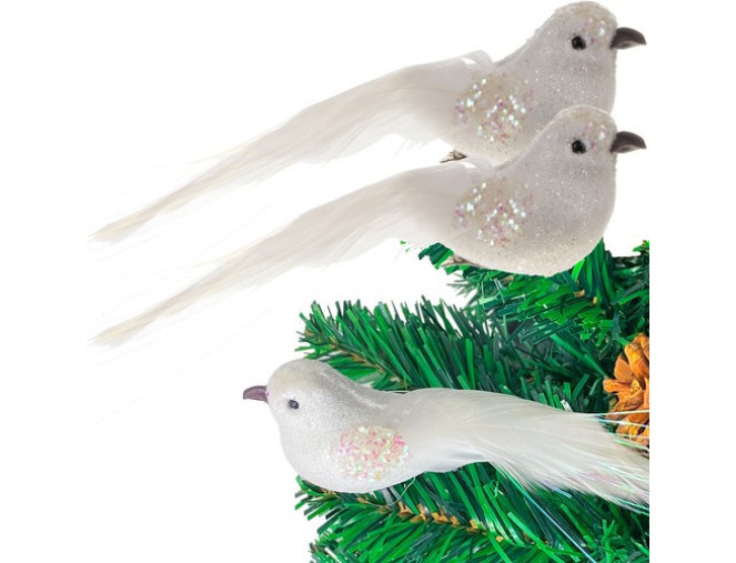 Decorative birds 2pcs skubus pristatymas