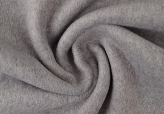 Coat wool fabric Light grey melange