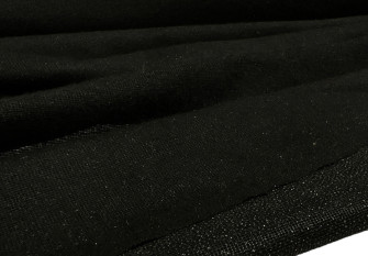 Material backing for leather, fur Black