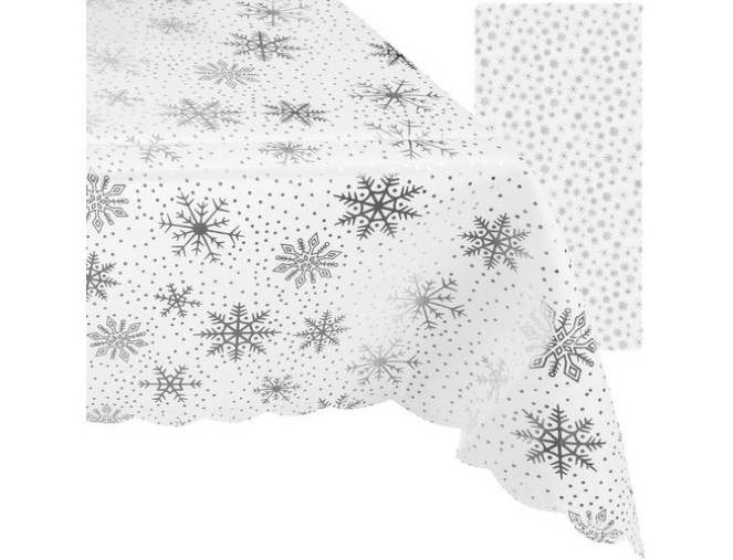 Kalėdinė staltiesė Snaigės 260x140cm