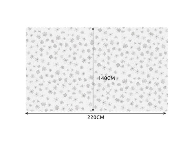 Christmas tablecloth Snowflakes 220x140cm pigiau