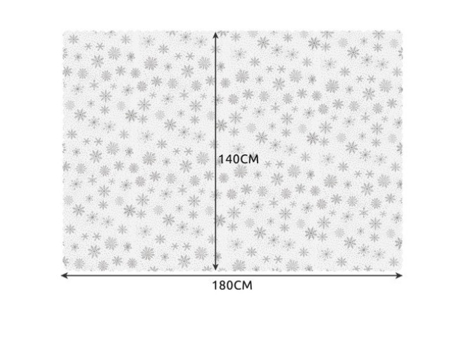 Christmas tablecloth Snowflakes 180x140cm pigiau