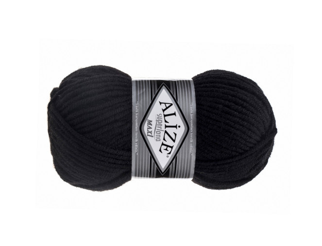 Alize Superlana Maxi 60 Juoda