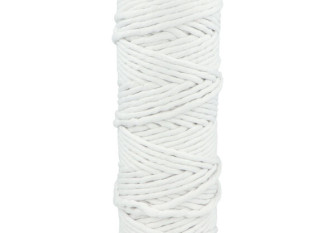 Makrame siūlai 5mm 50m Balta