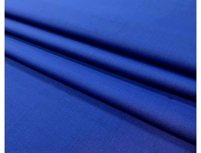 Wool fabric with elastane Blue