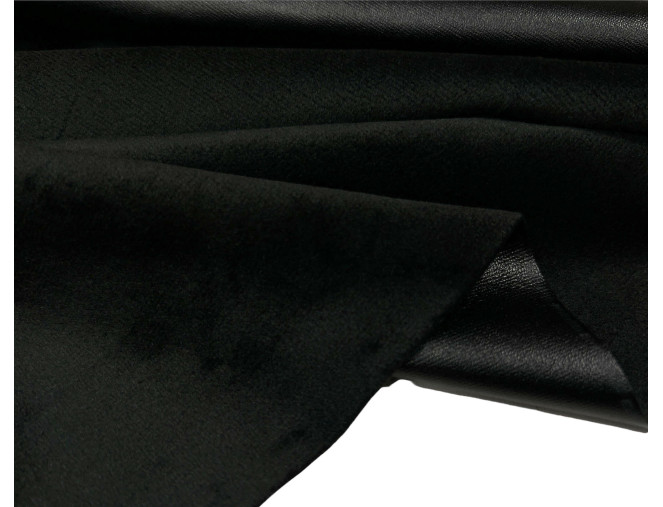 Eco leather with insulation Black pigiau