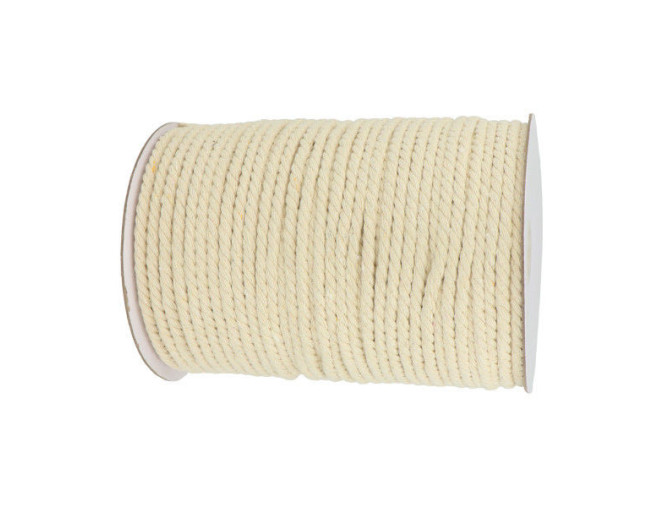 Makrame siūlai 5mm 100m Natūrali