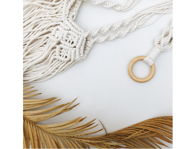 Makrame siūlai 5mm 100m Balta pristatymas per 1-4 d.d.