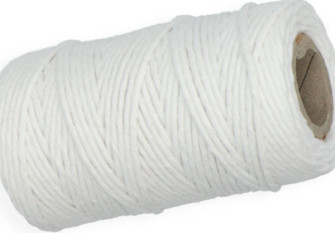 Makrame yarn 2mm 45m White