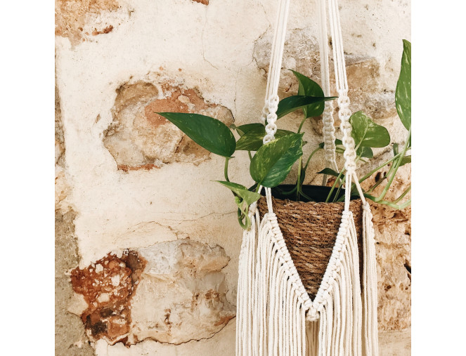 Makrame siūlai 2mm 45m Rudi internetu