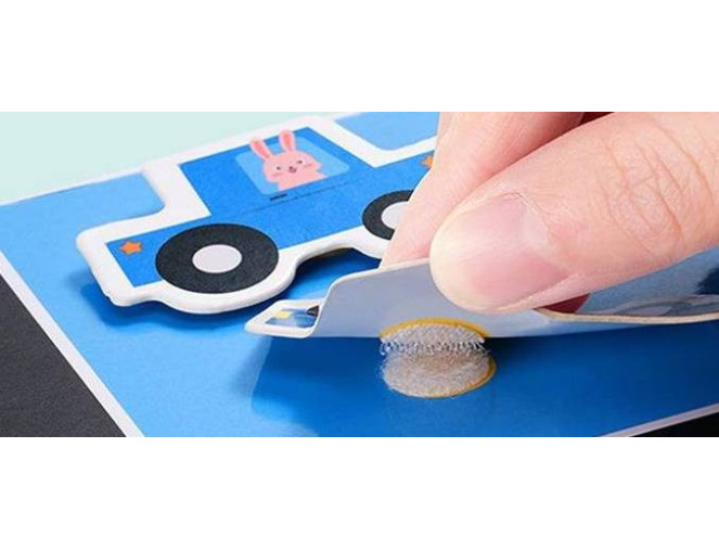 Velcro lipdukai su klijais 15mm | Balti 102 poros pigiau