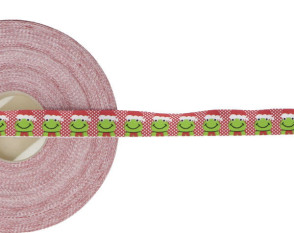 Decorative ribbon 15mm Christmas frog Decorative ribbon 15mm Christmas frog