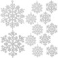 Christmas toys Snowflakes 12pcs
