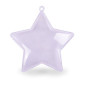 Transparent star 2 pieces 8cm | 1pc