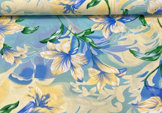 Impiline fabric (teak) Flowers