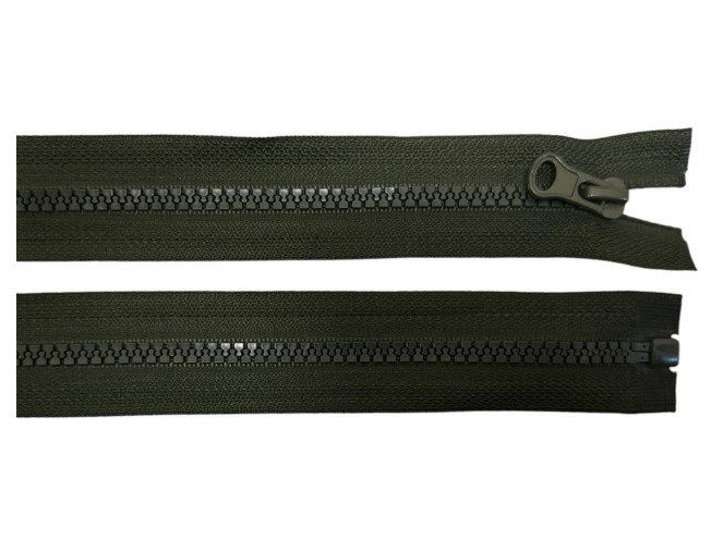 Plastikinis užtrauktukas 50cm Chaki