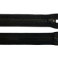 Dvipusis, plastikinis užtrauktukas Nr.5 | 110cm Juodas