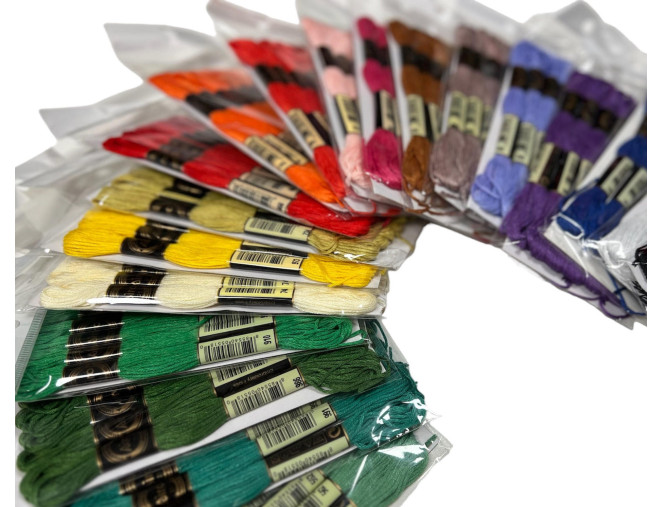 Embroidery thread Muline 8m | 54 colours