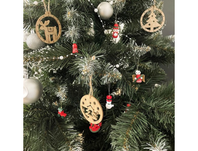 Wooden Christmas toys mini 10pcs pristatymas per 1-4 d.d.