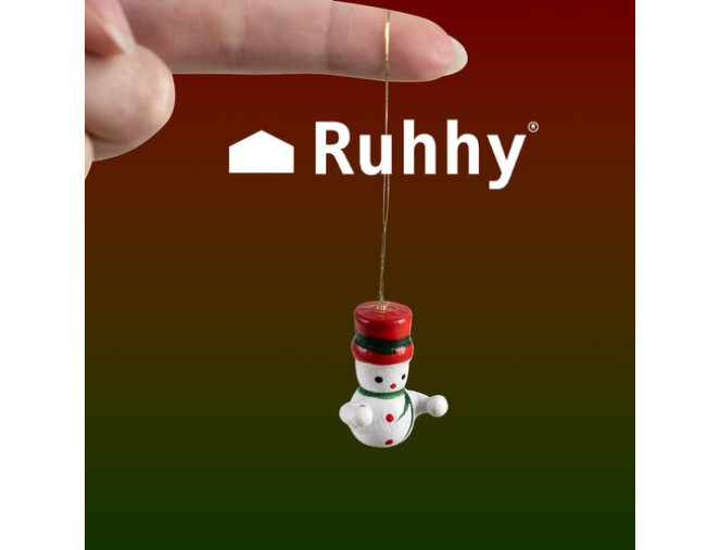 Wooden Christmas toys mini 10pcs skubus pristatymas