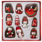 Wooden Christmas toys mini 10pcs