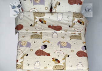 Vaikiškas patalynės komplektas 100x140cm 3 dalių