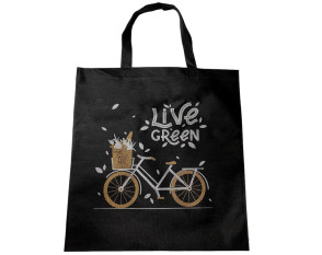 Ekologiškas pirkinių krepšelis Juodas Ekologiškas pirkinių krepšelis Juodas