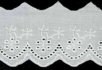 Cotton lace 50mm White