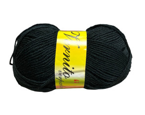 Šukuotinė pusvilnė Tamsiai žalia į juodumą