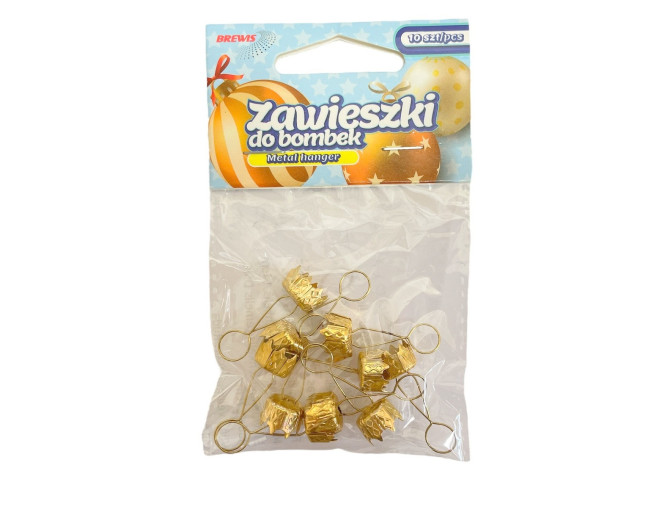 Pakabukai Kalėdiniams žaisliukams 12mm 10vnt