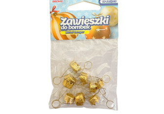 Pakabukai Kalėdiniams žaisliukams 12mm 10vnt