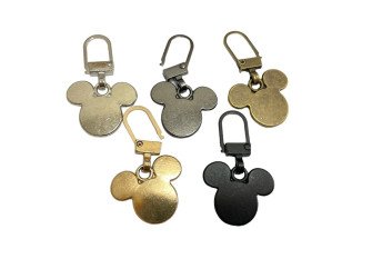 Užtrauktuko galvutės pakabukas Mikė