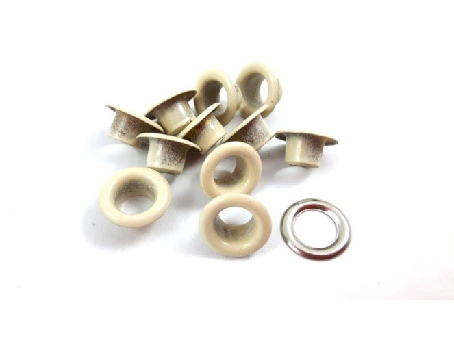 Metalinės akutės - skylutės 6mm | 4 spalvos pigiau