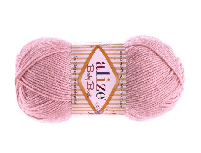 Alize baby best 161 Rožinė