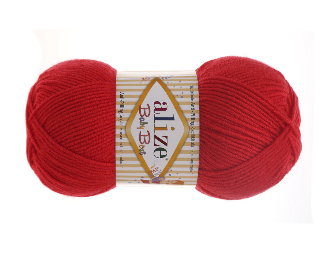 Alize baby best 56 Raudona