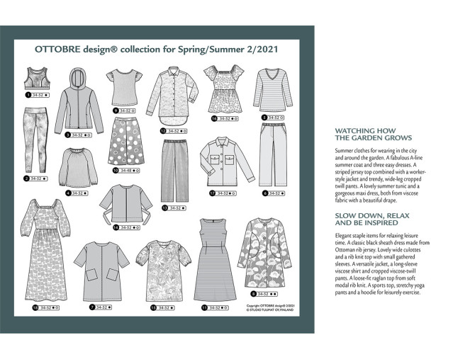 Ottobre woman sewing magazine 2021/2