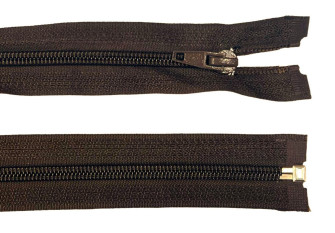 Spiral zip 55cm Brown