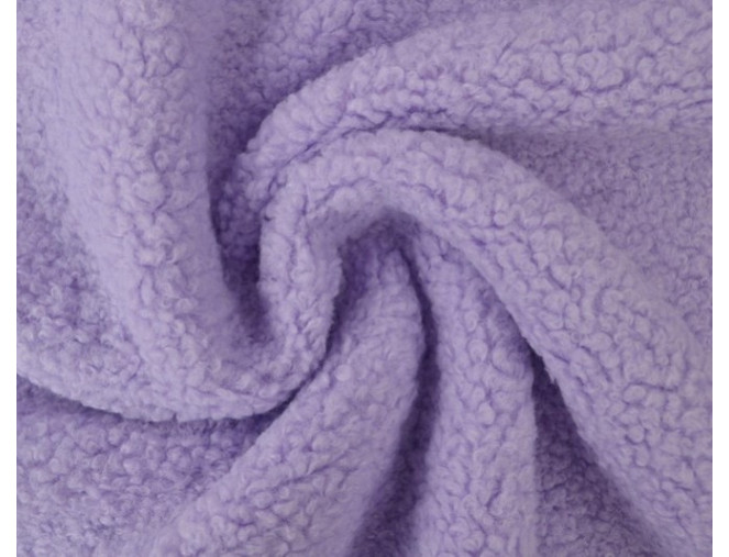 Teddy fabric Lavender 350gr/kv.m.