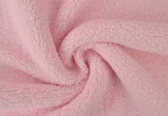 Teddy fabric Light pink 350gr/kv.m.