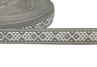 Tautinė juostelė 20mm Pilka Tautinė juostelė 20mm Pilka