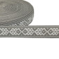 Tautinė juostelė 20mm Pilka