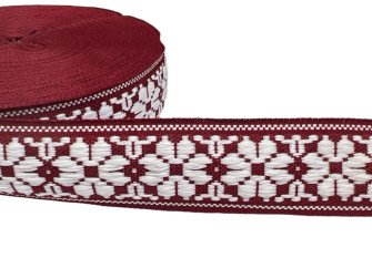 Tautinė juostelė 35mm Bordo Tautinė juostelė 35mm Bordo