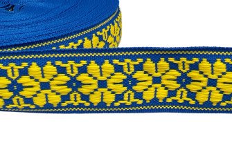 National ribbon 35mm Blue yellow