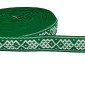 Tautinė juostelė 20mm Žalia balta