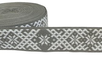 National ribbon 40mm Grey