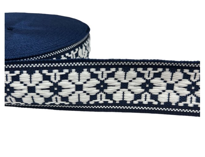 Tautinė juostelė 35mm Tamsiai mėlyna