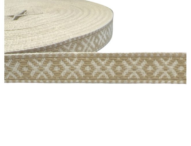 Tautinė juostelė 20mm Smėlio