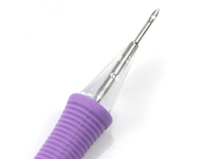 Needle for loop sewing